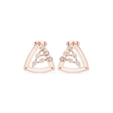 0.36 CT Triangle Lab Grown Diamond Studs in 9K/14K Gold | WOKE