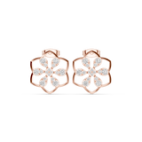 0.708 CT Round Lab Grown Diamond Studs in 9K/14K Gold | WOKE