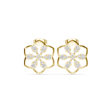 0.708 CT Round Lab Grown Diamond Studs in 9K/14K Gold | WOKE