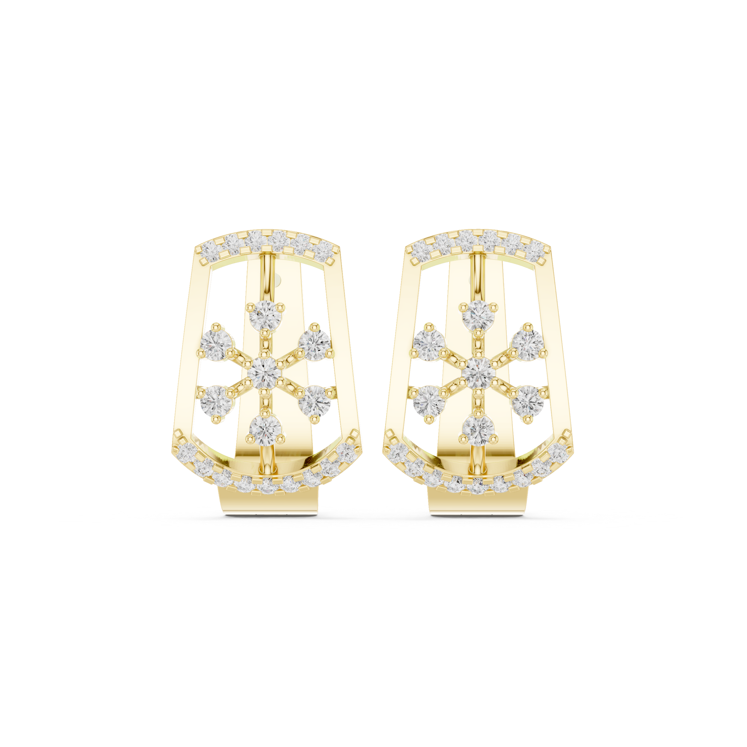 0.53 CT Round Lab Grown Diamond Studs in 9K/14K Gold | WOKE