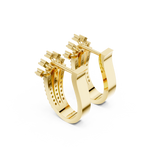 0.608 CT Round Lab Grown Diamond Studs in 9K/14K Gold | WOKE