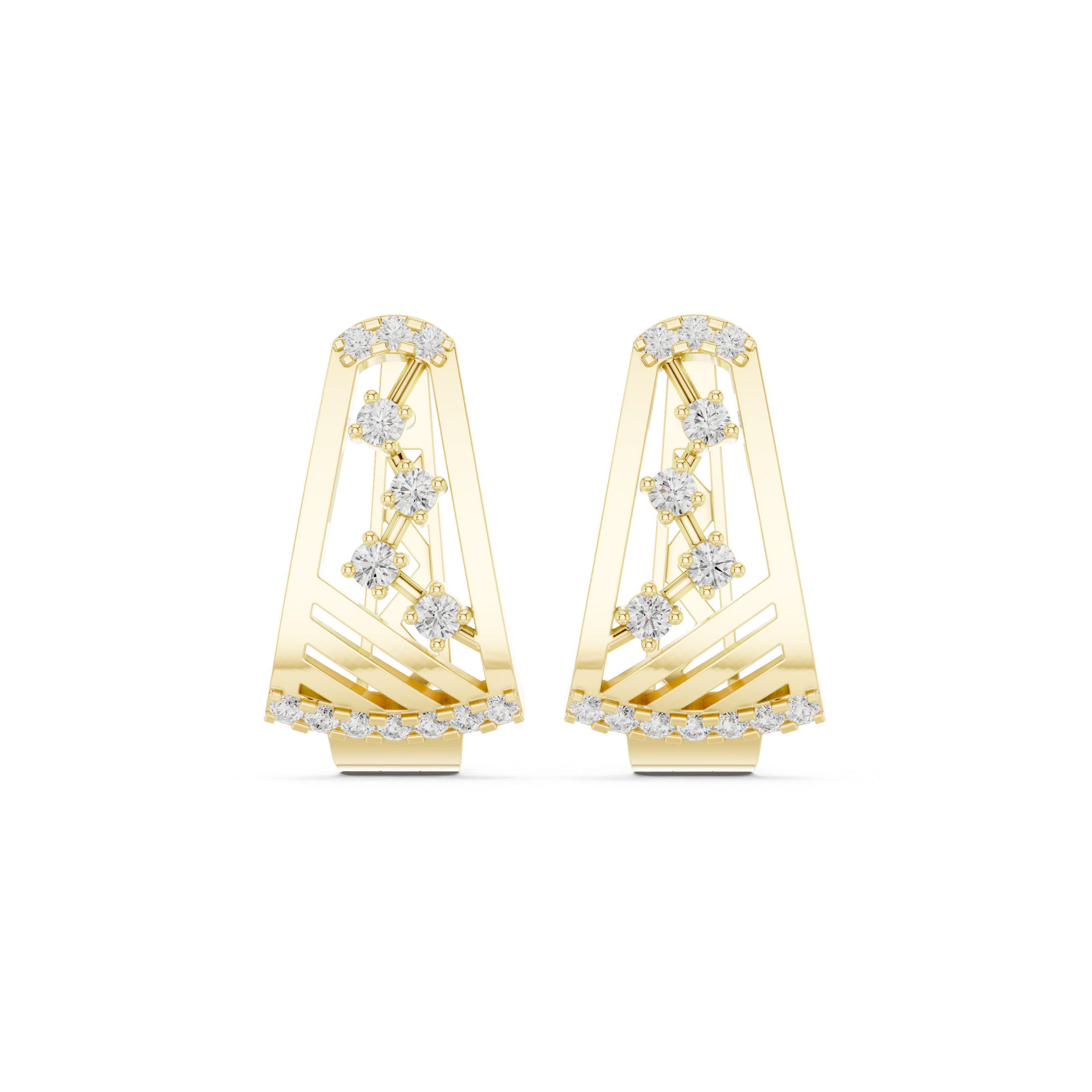 0.304 CT Round Lab Grown Diamond Studs in 9K/14K Gold | WOKE