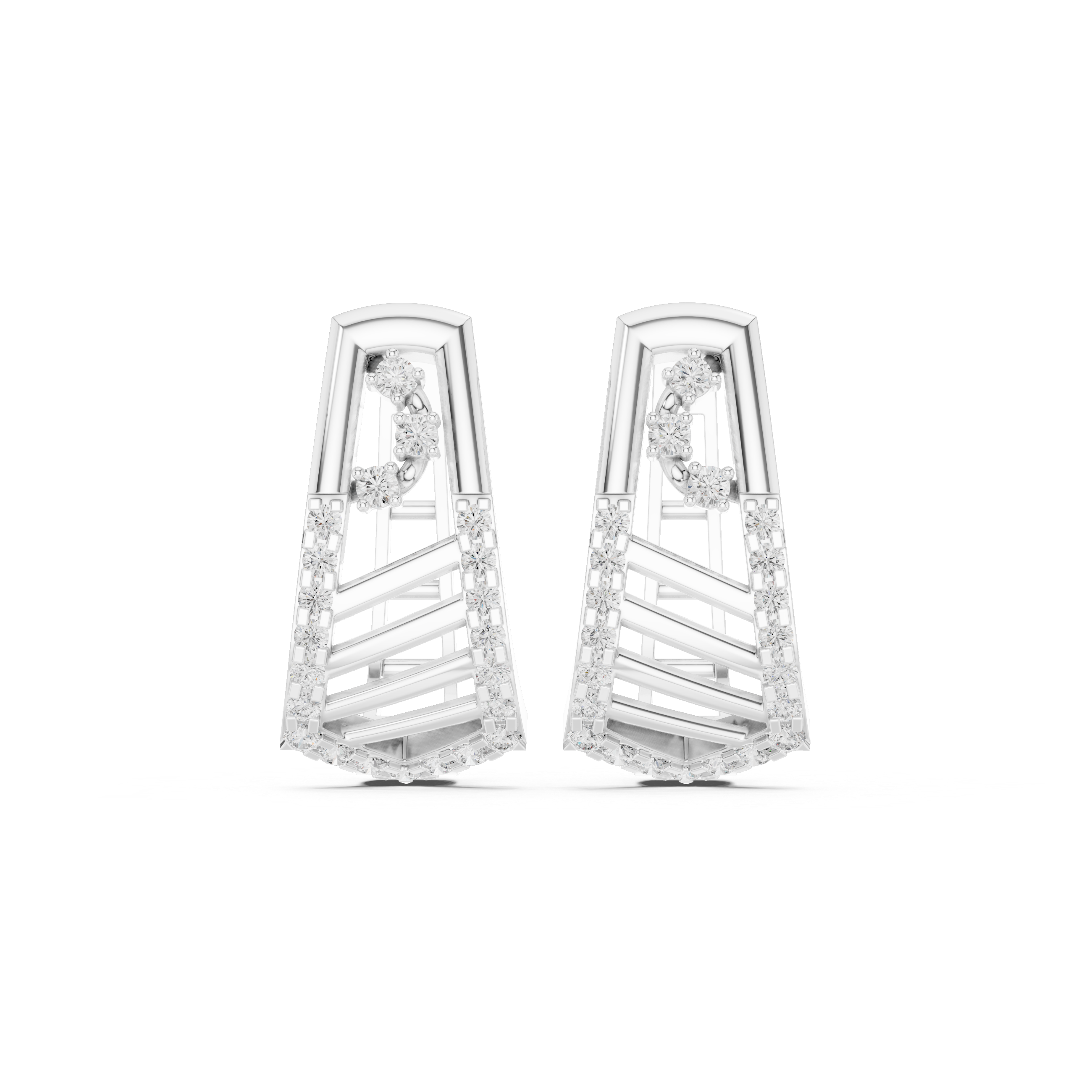 0.358 CT Round Lab Grown Diamond Studs in 9K/14K Gold | WOKE