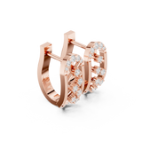 0.406 CT Round Lab Grown Diamond Studs in 9K/14K Gold | WOKE
