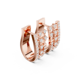 0.636 CT Round Lab Grown Diamond Studs in 9K/14K Gold | WOKE