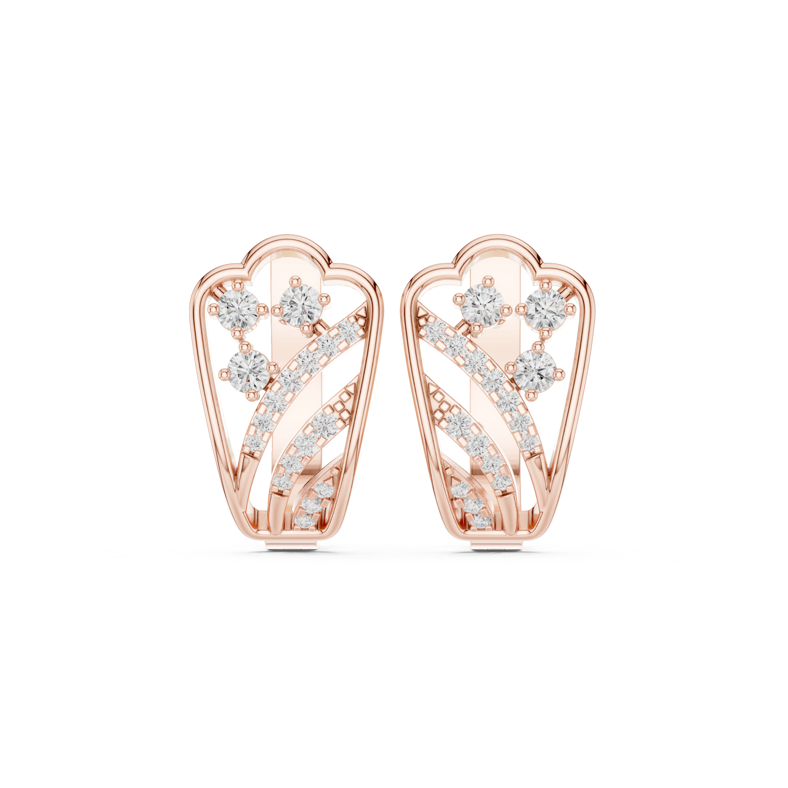 0.37 CT Round Lab Grown Diamond Studs in 9K/14K Gold | WOKE