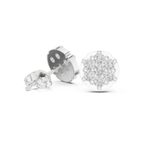 Flat look diamond studs in Lab Grown diamonds | WOKE