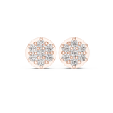 Flat look diamond studs in Lab Grown diamonds | WOKE