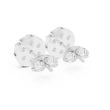 Flat look diamond studs in Lab Grown diamonds | WOKE