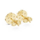 Flat look diamond studs in Lab Grown diamonds | WOKE