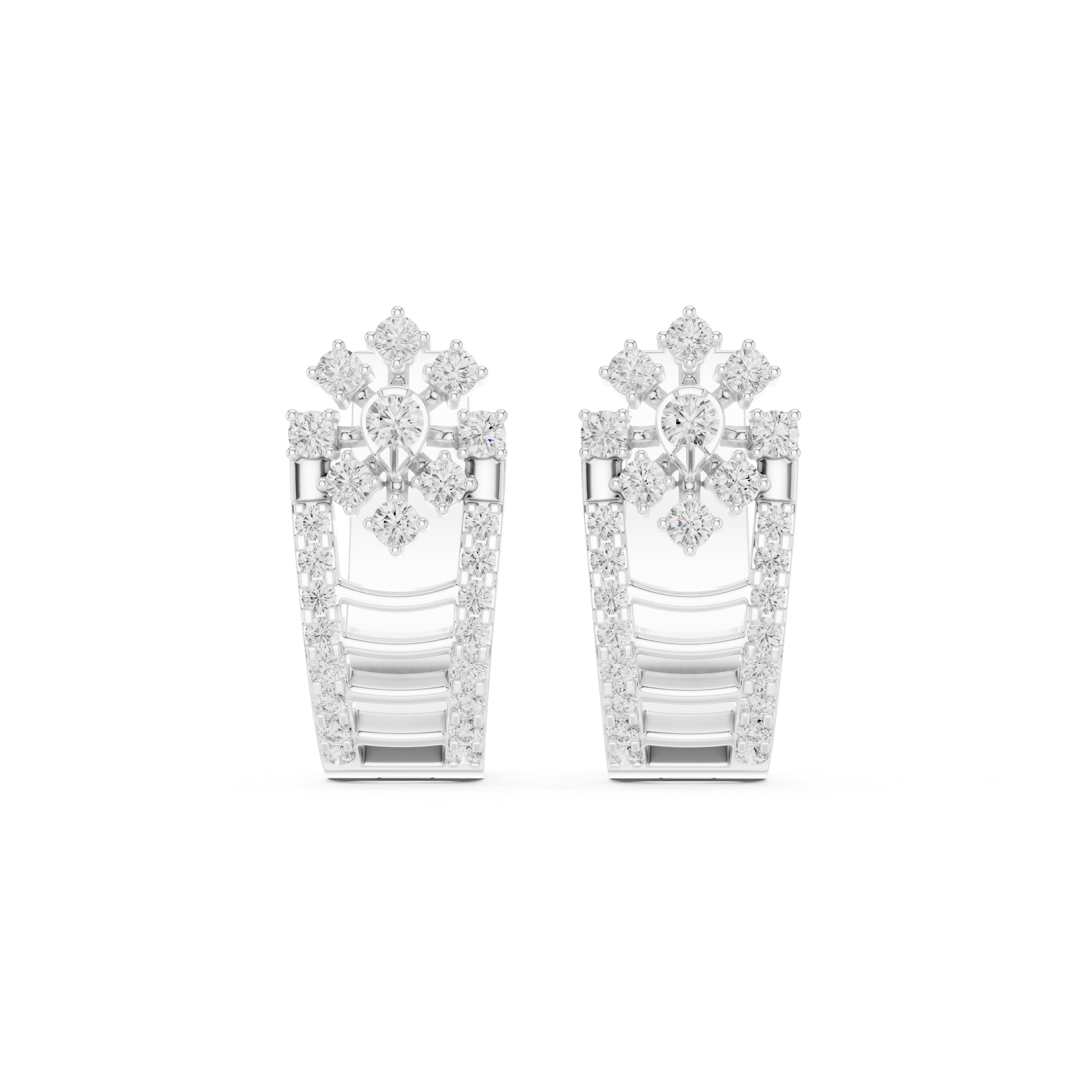 0.614 CT Round Lab Grown Diamond Studs in 9K/14K Gold | WOKE