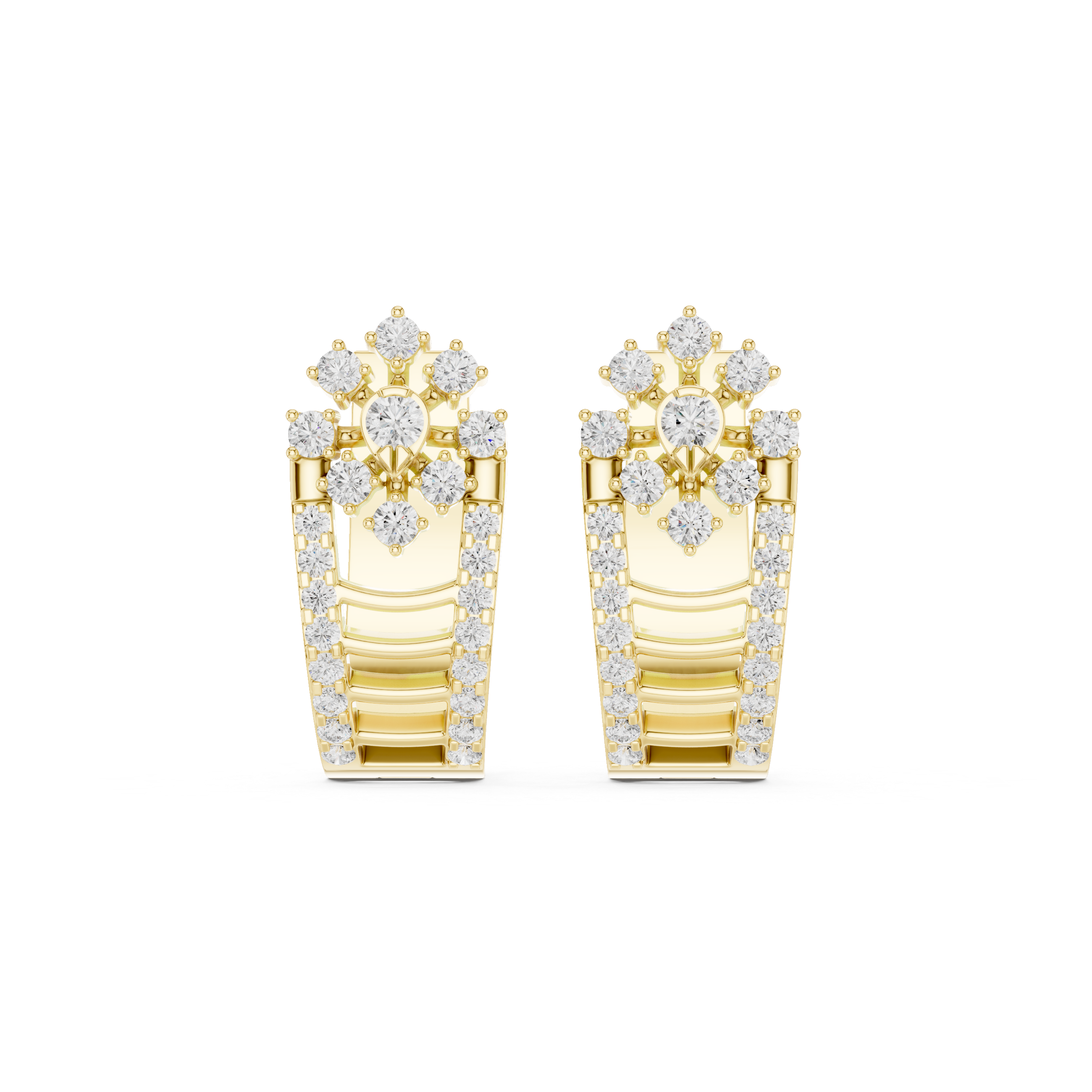 0.614 CT Round Lab Grown Diamond Studs in 9K/14K Gold | WOKE