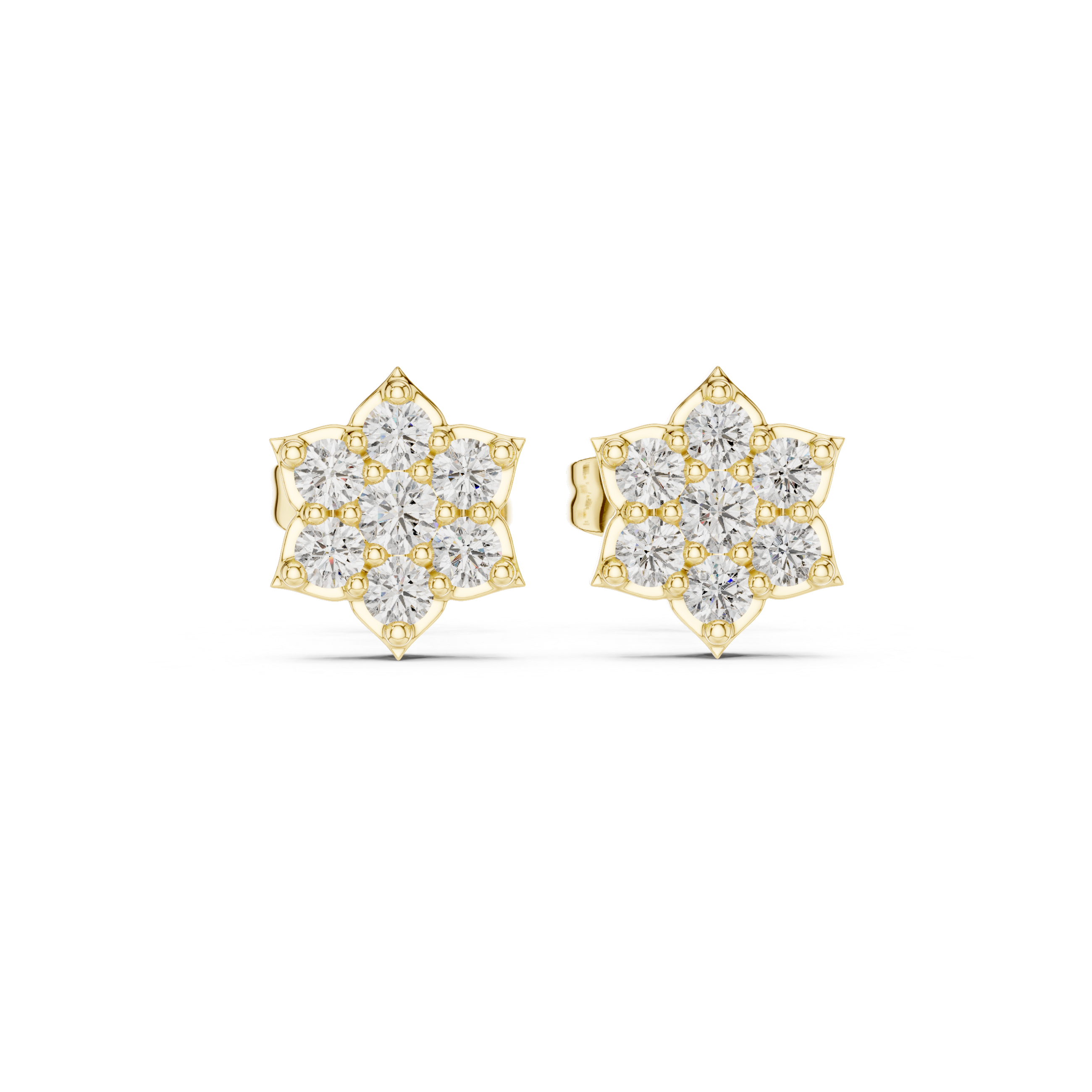 Unisex Star sky studs in Lab Grown diamonds | WOKE