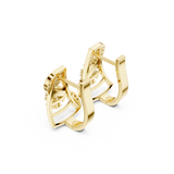 0.414 CT Round Lab Grown Diamond Studs in 9K/14K Gold | WOKE