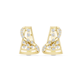 0.414 CT Round Lab Grown Diamond Studs in 9K/14K Gold | WOKE