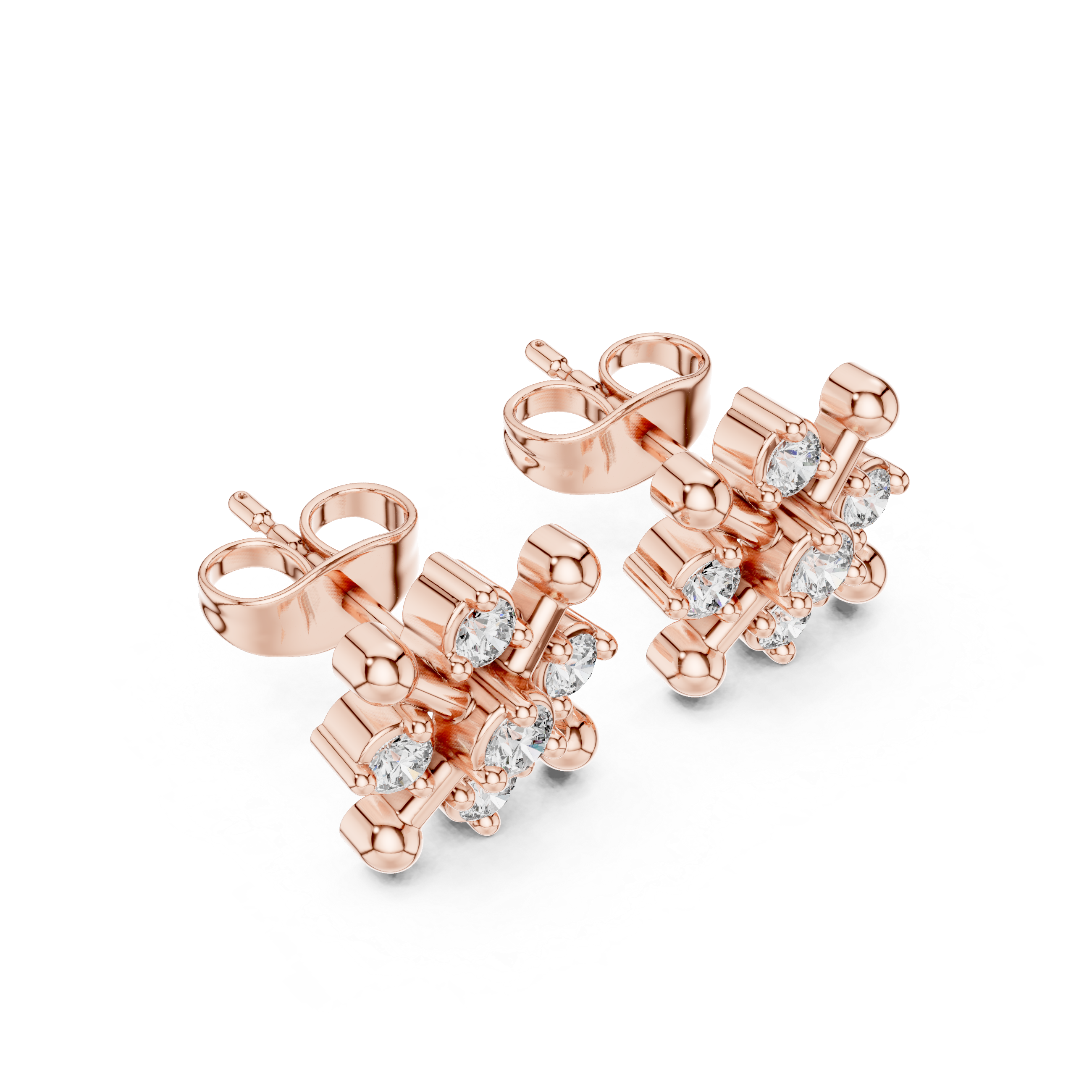 X Lab Diamond Gold studs | 9K/14K GOLD