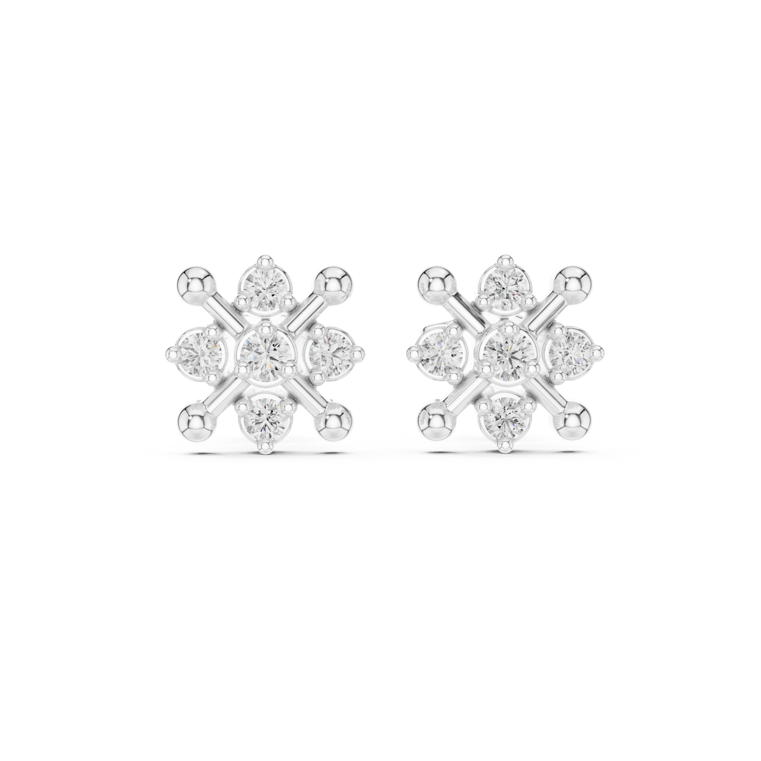 X Lab Diamond Gold studs | 9K/14K GOLD