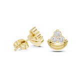 Tri Paw Lab grown diamond studs | WOKE