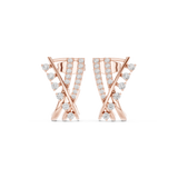 X Cross earring in LGD | 9K/14K
