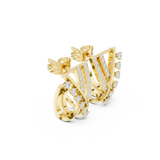 X Cross earring in LGD | 9K/14K