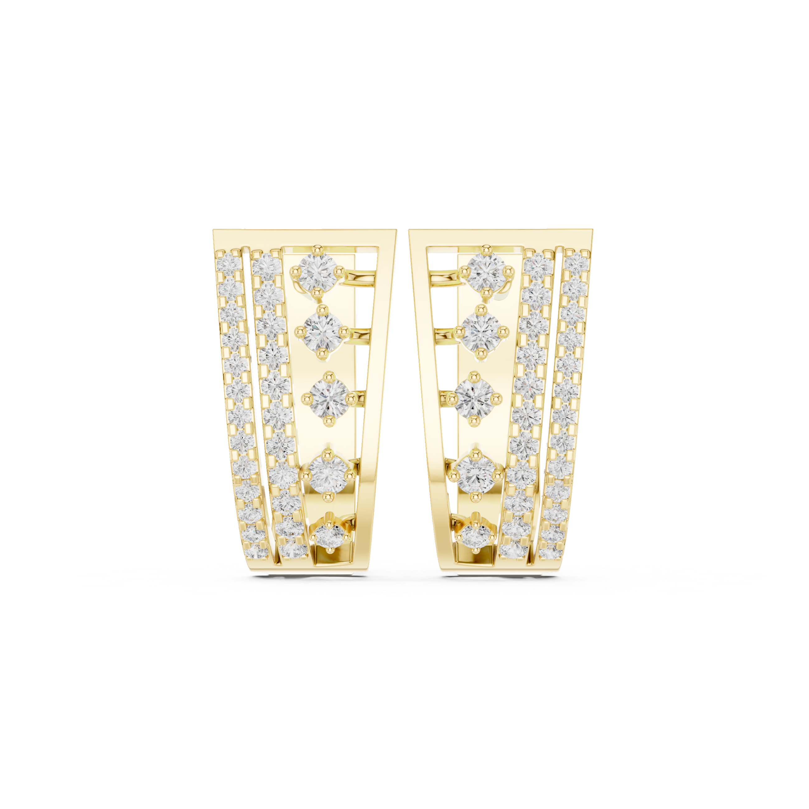 0.486 CT Round Lab Grown Diamond Studs in 9K/14K Gold | WOKE