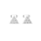 Triangle studded studs in Lab Growns |9K/14K