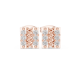 Moissanite daily rocker studs| WOKE
