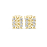 Moissanite daily rocker studs| WOKE