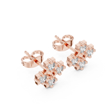 Snowflake studs in Lab growns| WOKE