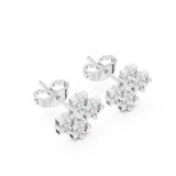 Snowflake studs in Lab growns| WOKE