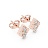 Micro set unisex stud in 9K/14K Gold | WOKE