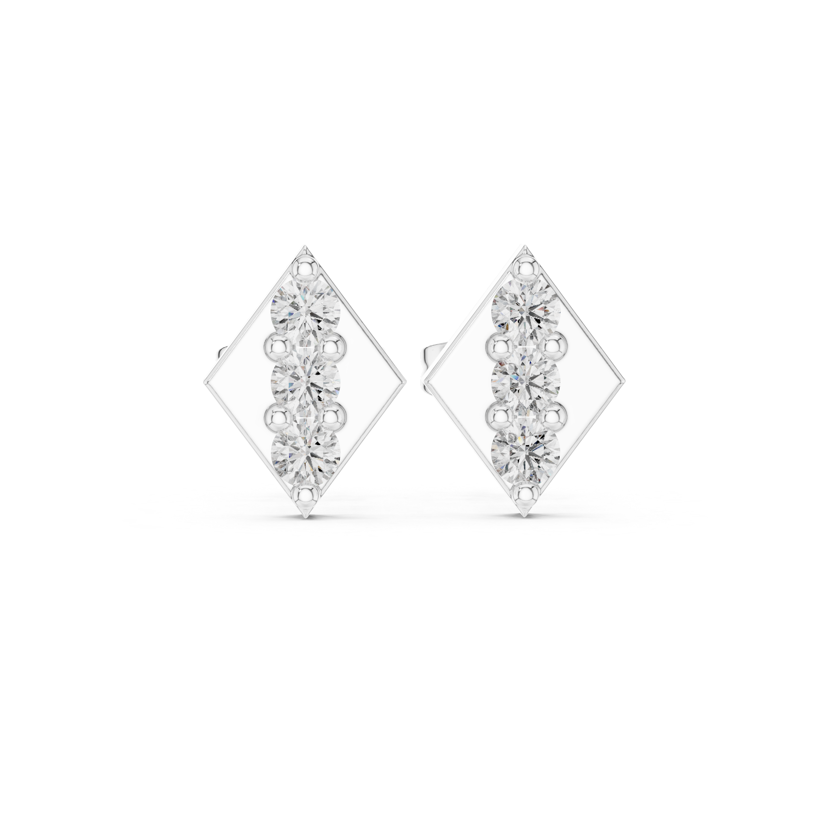Micro set unisex stud in 9K/14K Gold | WOKE
