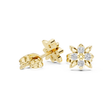 Micro flower Lab grown diamond | 9k/14k Gold WOKE