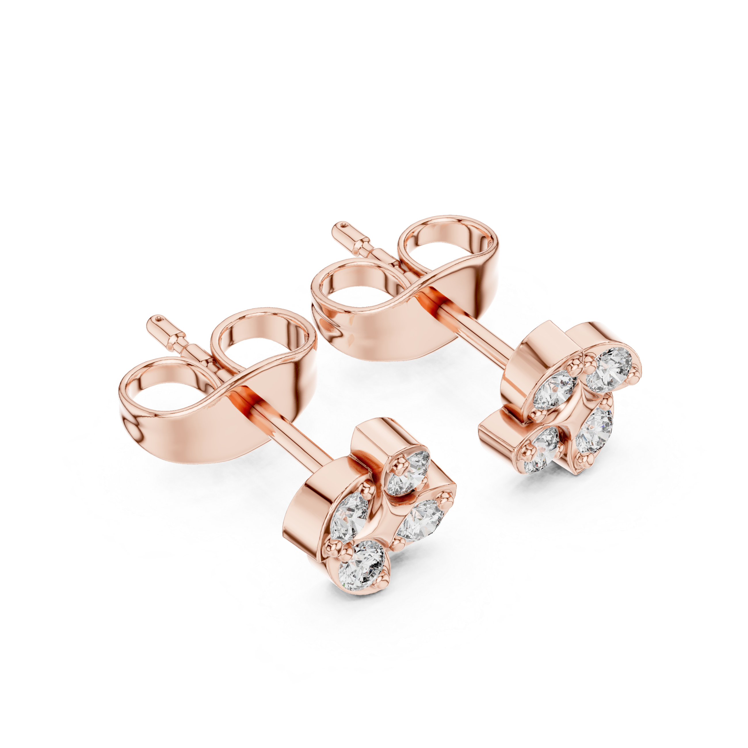 Diamond pressure set micro studs | WOKE