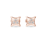 Unisex diamond Square studs | WOKE