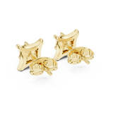 Unisex diamond Square studs | WOKE