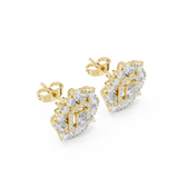 40.474 CT Round Marquise Pear and Emerald Lab Grown Diamond Studs in 9K/14K Gold |WOKE