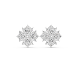 2.6 CT Round and Marquise Lab Grown Diamond Studs in 9K/14K Gold |WOKE