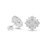 2.6 CT Marquise & Round Moissanite Studs in 9K Gold/925 Silver |WOKE