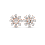 3.4 CT Pear & Cushion Moissanite Studs in 9K Gold/925 Silver |WOKE