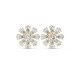 3.4 CT Pear & Cushion Moissanite Studs in 9K Gold/925 Silver |WOKE