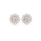 1.99 CT Marquise Round Custom Baguette Lab Grown Diamond Studs in 9K/14K Gold |WOKE