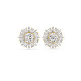 1.99 CT Marquise Round Custom Baguette Lab Grown Diamond Studs in 9K/14K Gold |WOKE