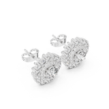 2.24 CT Round Moissanite Studs in 9K Gold/925 Silver |WOKE