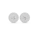 2.24 CT Round Moissanite Studs in 9K Gold/925 Silver |WOKE