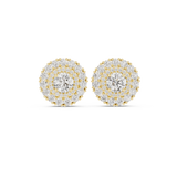 2.24 CT Round Moissanite Studs in 9K Gold/925 Silver |WOKE