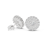2.24 CT Round Moissanite Studs in 9K Gold/925 Silver |WOKE