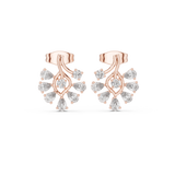 0.64 CT Round and Pear Lab Grown Diamond Studs in 9K/14K Gold |WOKE