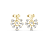 0.64 CT Round and Pear Lab Grown Diamond Studs in 9K/14K Gold |WOKE