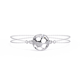 Globe chain Bracelet in 925 silver